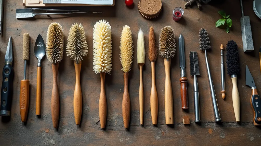 Selection of brushes for cleaning