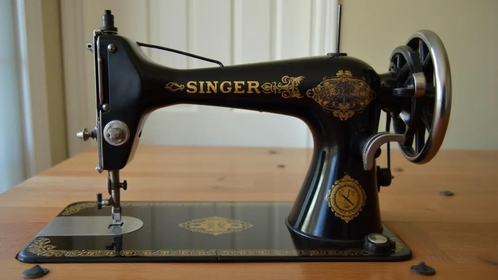 Fully restored antique Singer sewing machine